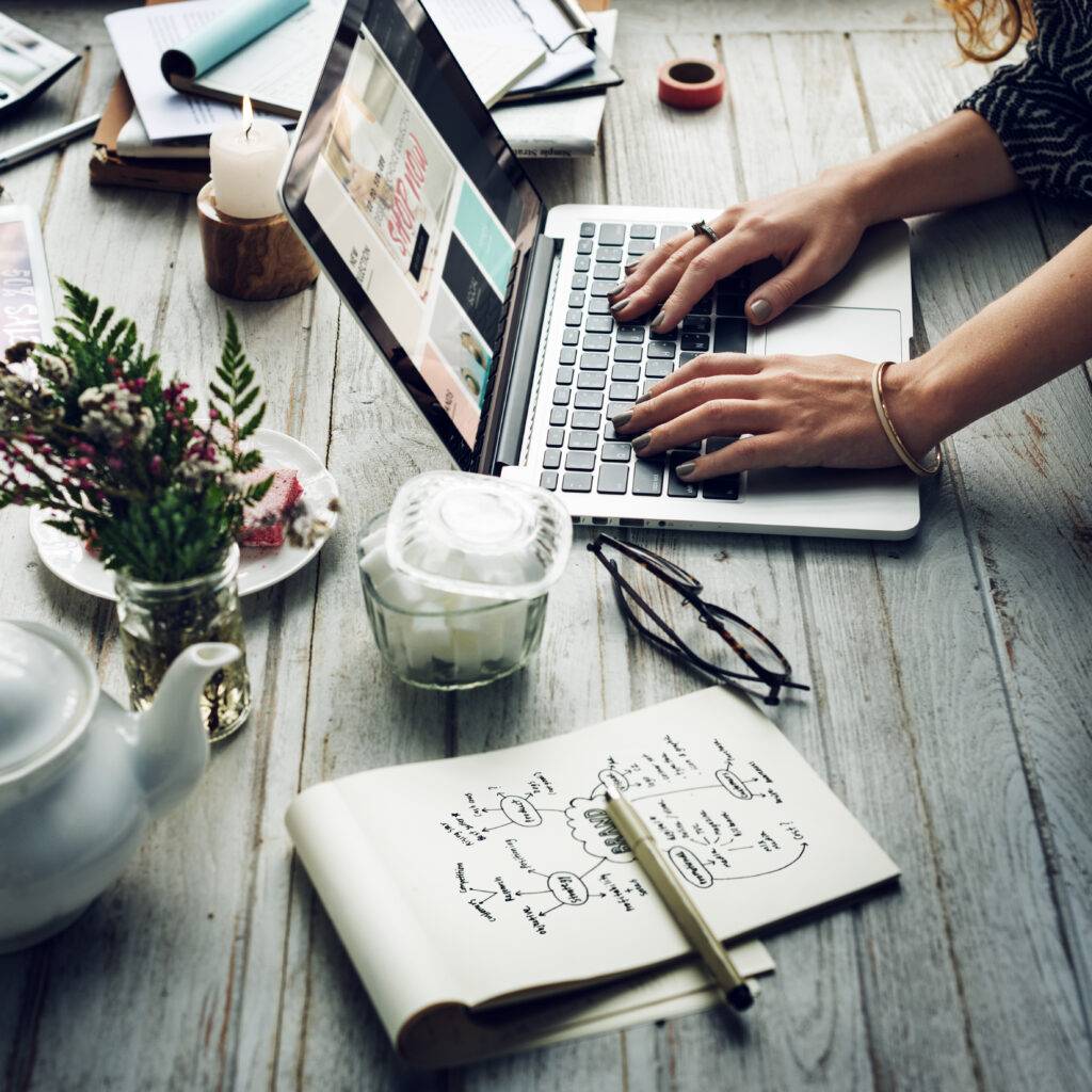 Work desk of a Digital Marketing Agency Dubai